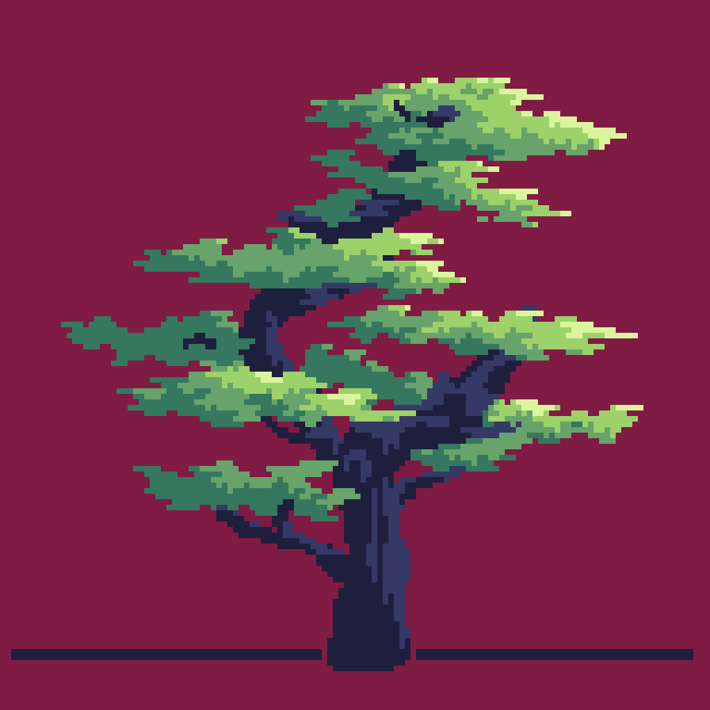 tree pixel art